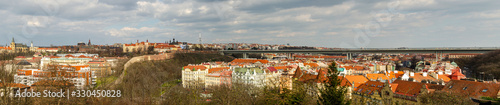 panorama of the city Prague, Czech Republic. 
