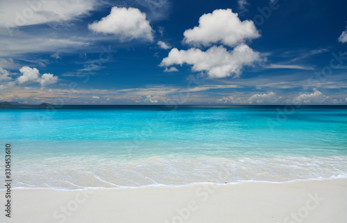 Beautiful Petite Anse beach at Seychelles © haveseen