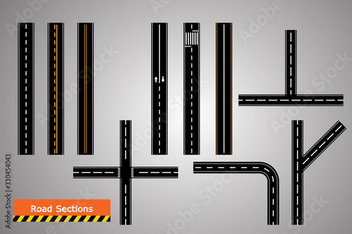 road icon, Winding curved road ,transportation set ,vector design