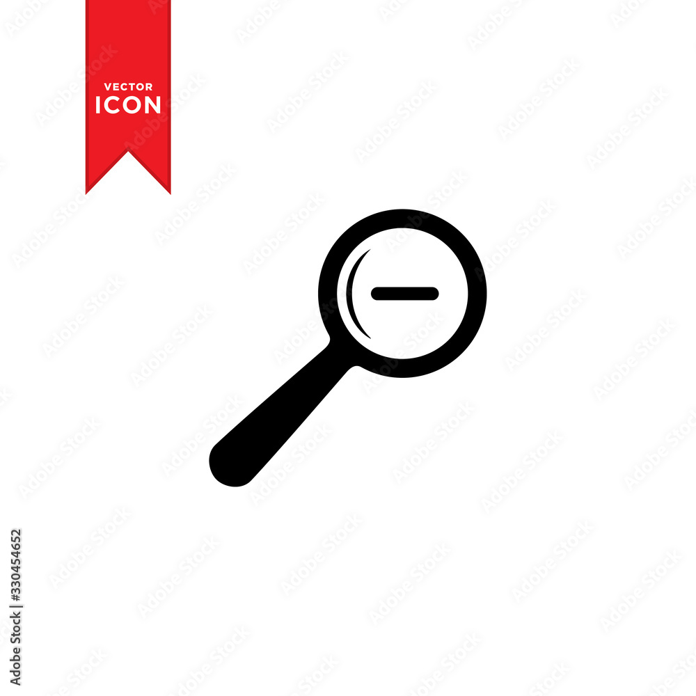 Magnifying glass icon vector. Trendy flat design style on white background. Magnifying glass icon vector. Trendy flat design style on white background.