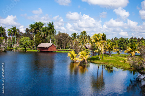 Photography View of The Guama village, Zapata National Park, Cuba