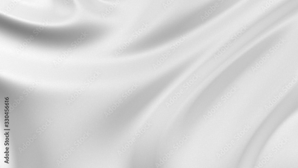 White fabric with drapery. Abstract background