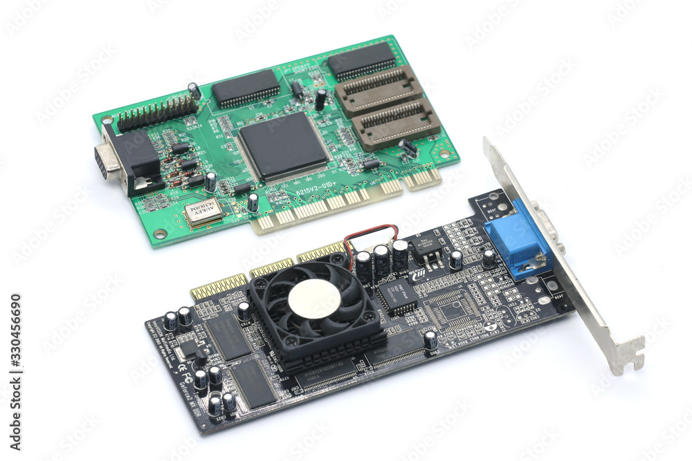 computer chip isolated on a white background computer chip isolated on a white background