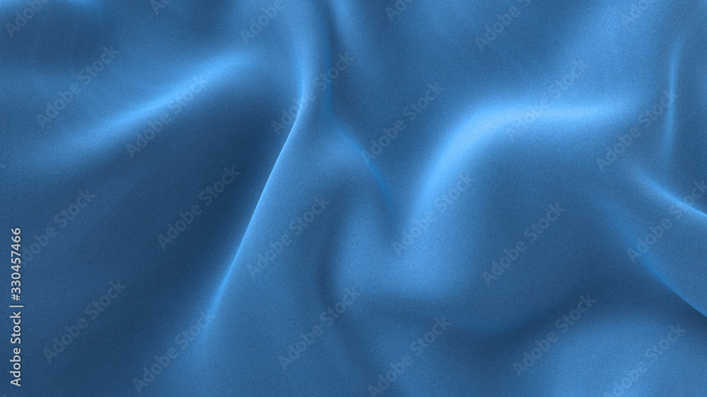 Obraz premium Abstract blue 3D background with soft waves