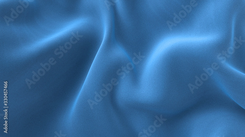 Abstract blue 3D background with soft waves