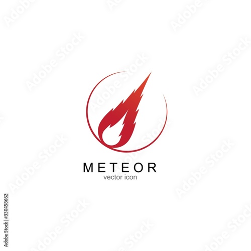 meteor logo vector