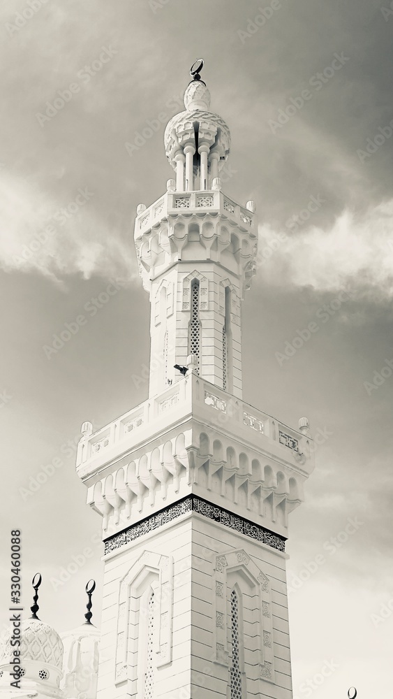 Obraz premium port said egypt calssic architecture black and white 