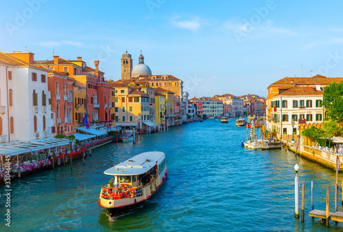 Vaporetto at Grand Canal in Venice © Givaga