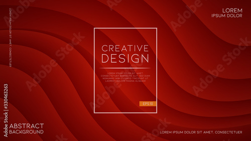 modern and futuristic red background with wavy shapes