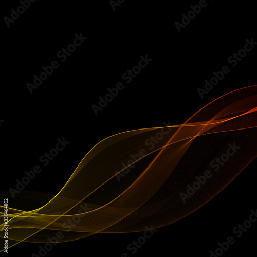 color neon wave. vector abstract lines. template for advertising. eps 10