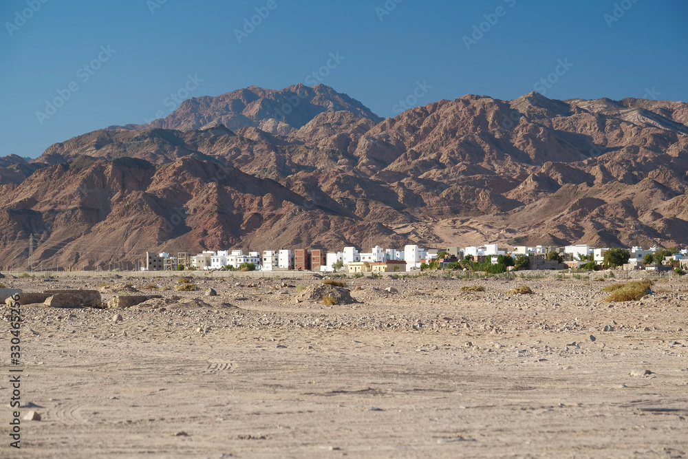Dahab town on the southeast coast of the Sinai Peninsula in Egypt Dahab town on the southeast coast of the Sinai Peninsula in Egypt