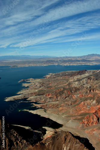 Lake Mead on the border of Arizona and Nevada USA North America