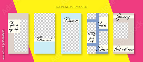 Mobile Stories Vector Collection.