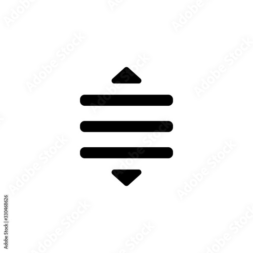 Drag Reorder. vector Simple modern icon design illustration.