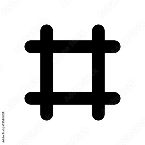Prison. vector Simple modern icon design illustration.