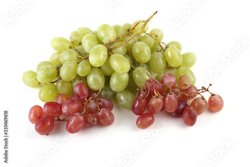 Pink and green grape
