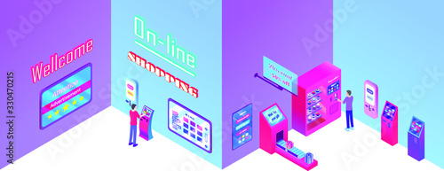 shopping center, terminal payment, smart payment , technology
