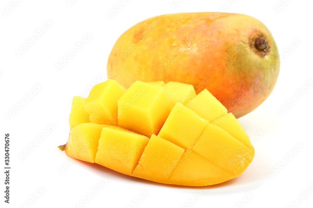 Mango with a half