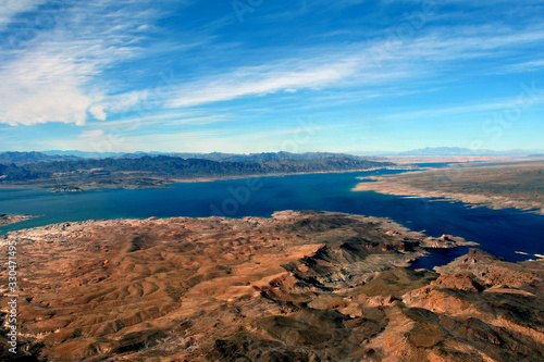 Lake Mead on the border of Arizona and Nevada USA North America