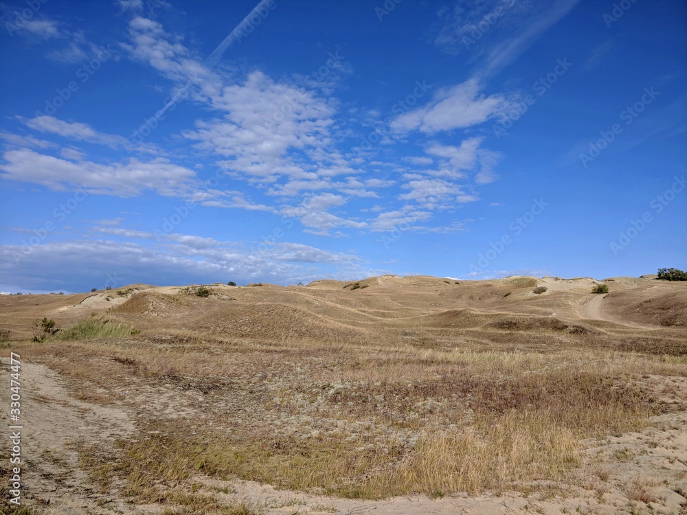 Panoramic view of Grey Dunes in Lithuania Panoramic view of Grey Dunes in Lithuania