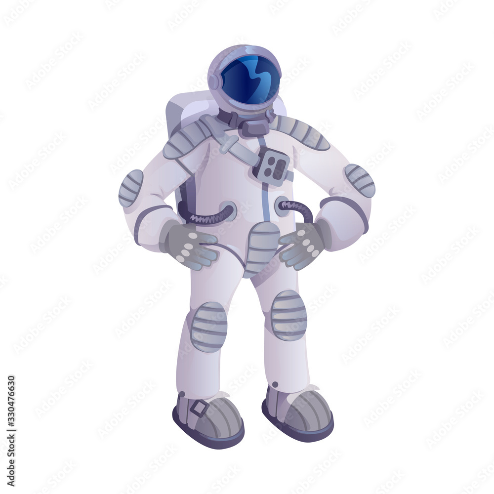 Spaceman cartoon vector illustration. Astronaut, cosmonaut in spacesuit, Universe explorer. Ready to use 2d character template for commercial, animation, printing design. Isolated comic hero Spaceman cartoon vector illustration. Astronaut, cosmonaut in spacesuit, Universe explorer. Ready to use 2d character template for commercial, animation, printing design. Isolated comic hero