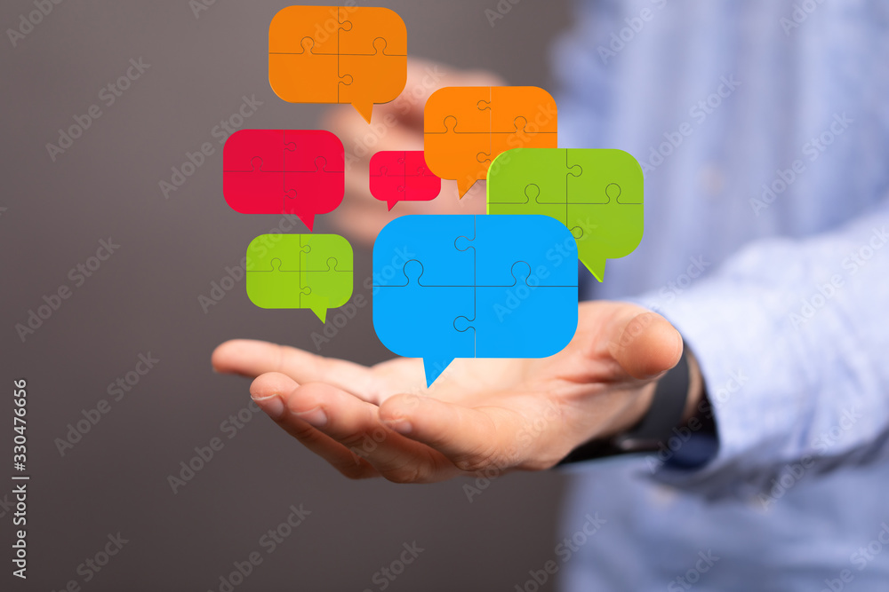 ilustration of a communication concept. The word communication with colorful dialog speech . ilustration of a communication concept. The word communication with colorful dialog speech .