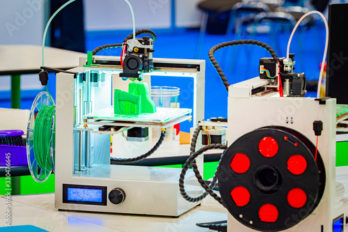 3D printers close up. Print...
