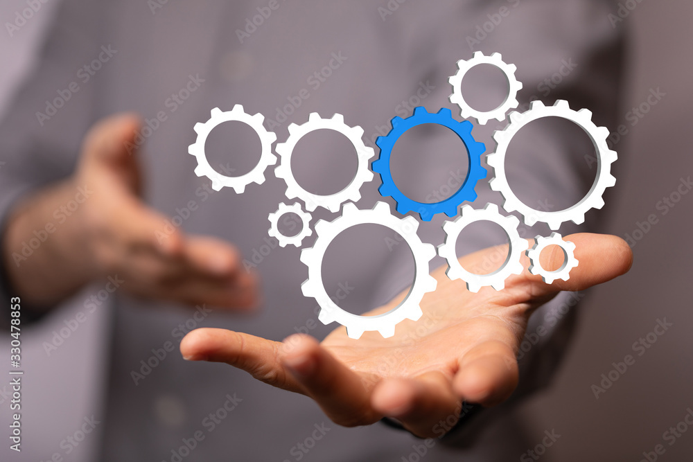 gear Technology setting concept background. gear Technology setting concept background.
