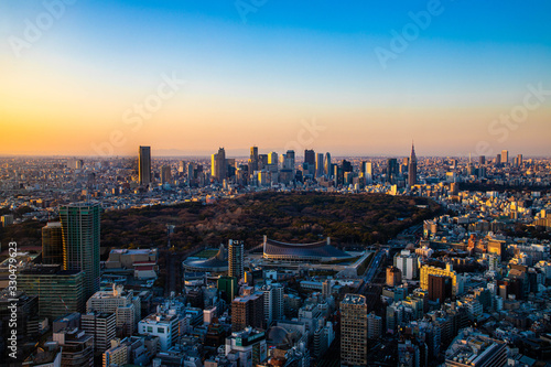 〈東京都渋谷区〉渋谷スカイから東京の景色