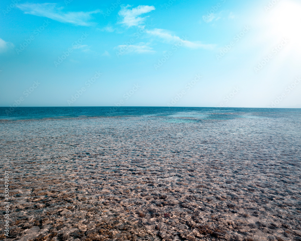 Obraz premium summer photo of beach and sea 