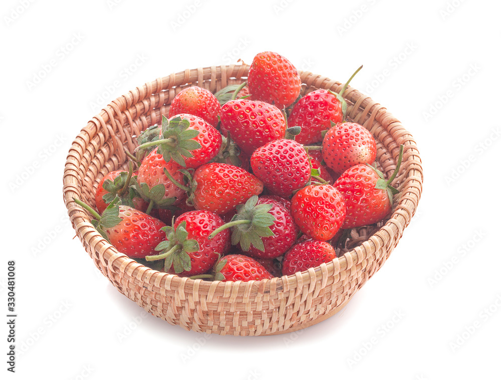 strawberries isolated in natural background strawberries isolated in natural background