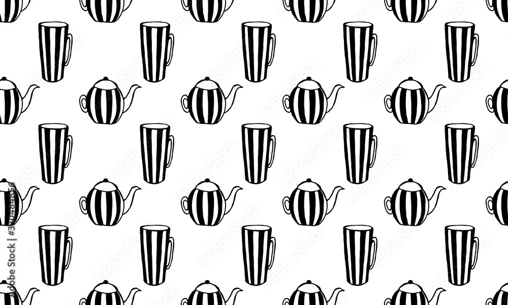 Hand-drawn vector Cookware Set Illustration. Cutlery, cooking, kitchen Hand-drawn vector Cookware Set Illustration. Cutlery, cooking, kitchen