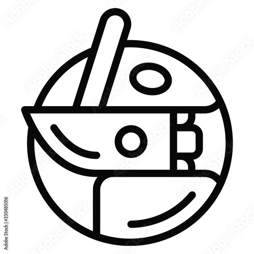 Metal Bobbin Case Concept, Sewing Machine Parts on White background, Tailor Needcraft Equipment Vector Icon design