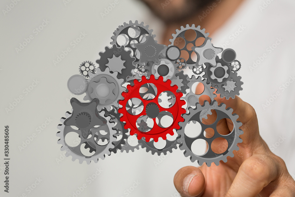 gear Technology setting concept background. gear Technology setting concept background.