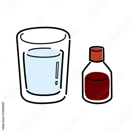 うがいセット, うがい, うがい薬, ベクター, イラスト, 衛生, 抗菌, 抗菌対策, 予防, 感染予防, 清潔, 習慣, コップ, 殺菌, 除菌, ウィルス, 白バック, 白背景, 手描き, 手書き, カット, 挿絵, 素材, イラストレーション, 手描き風, 可愛い, かわいい, ポップな, popな, 風邪, インフルエンザ, 洗面所, 病気予防, 風邪予防, 風邪対策, eps, イソジ