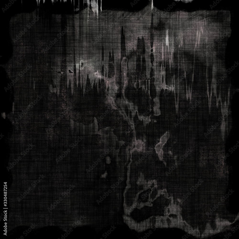Obraz premium Old dark horror grunge texture.