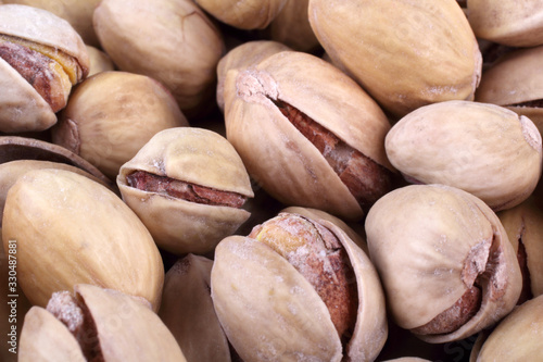 Pistachio nuts background