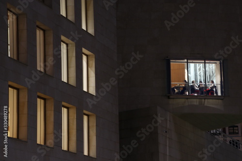 Modern building in the downtown of Bilbao