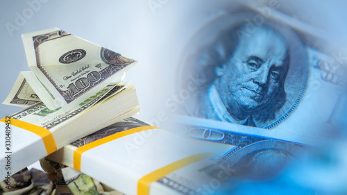 Money on a light background...