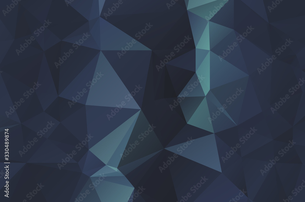 Fototapeta premium Dark low poly template Glitter abstract illustration with an elegant design esign