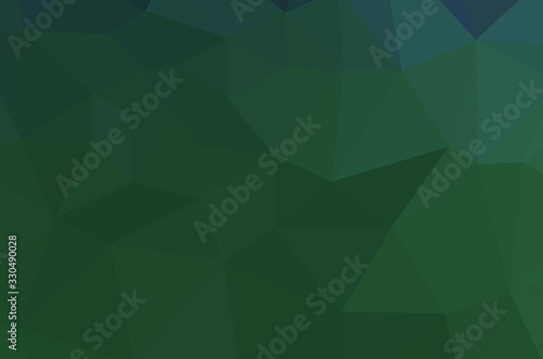 Gradient Green vector shining triangular layout. Glitter abstract illustration