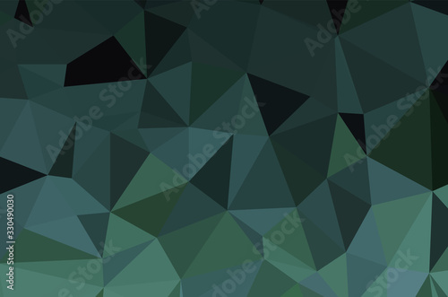 Gradient Green vector shining triangular layout. Glitter abstract illustration