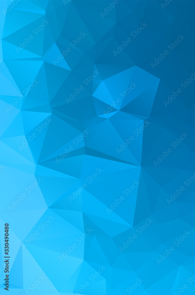 Obraz premium Abstract blue vivid triangle geometrical background, vector Illustration
