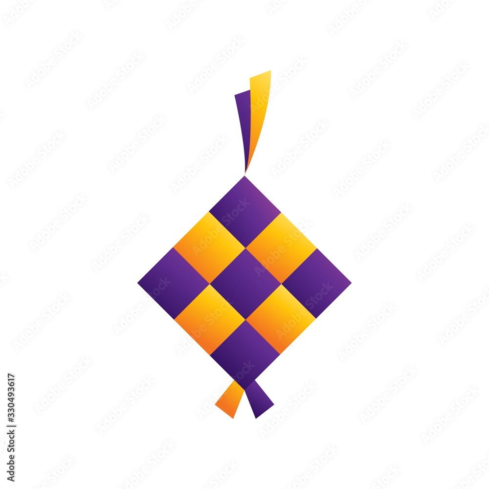 Ketupat indonesian food abstract icon for apps and websites Ketupat indonesian food abstract icon for apps and websites