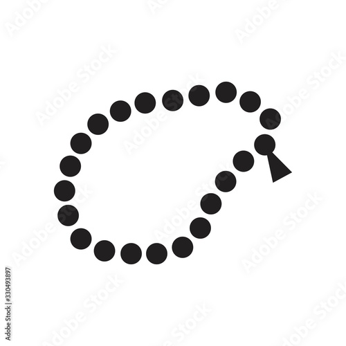 Prayer beads solid icon for apps and websites