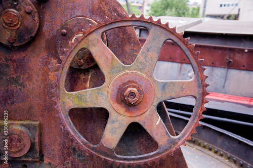 old rusty wheel