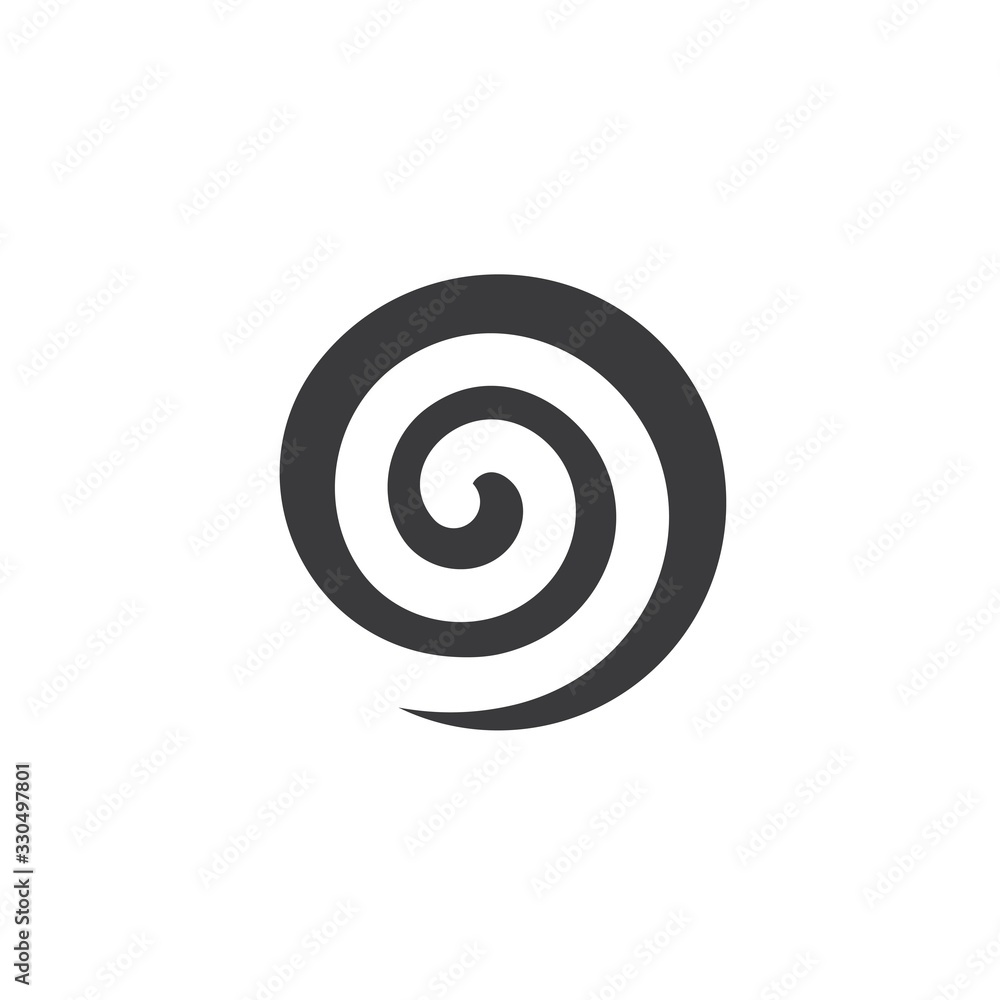 vortex logo icon wave and spiral vector vortex logo icon wave and spiral vector