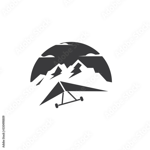 hang gliding icon vector illustration design