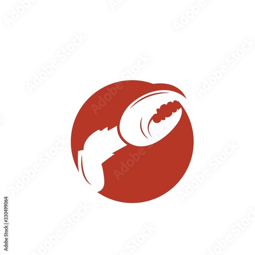 lobster claws  icon vector illustration design