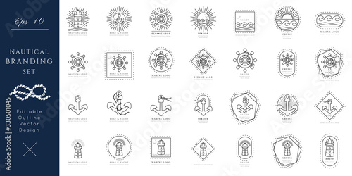 Nautical Vector Icon.Editable outline